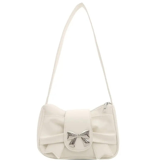Stylowa torebka z kokardką – materiał PU, elegancja w nowoczesnym wydaniu